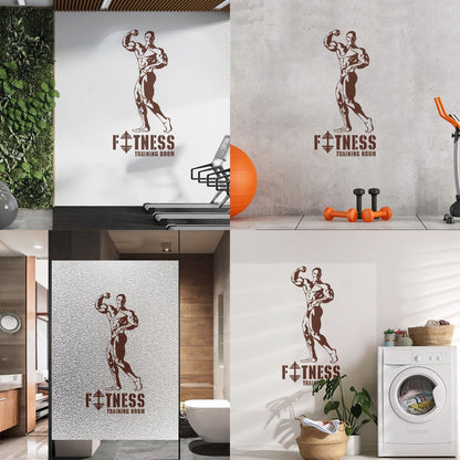Training Fitnesscenter Bodybuilding Gymnastics Sports Engraving Decals Multi Color Selection