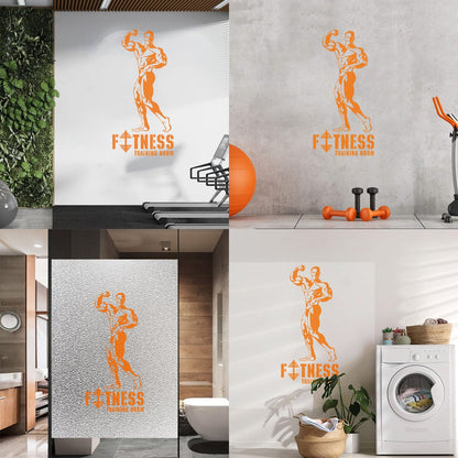 Training Fitnesscenter Bodybuilding Gymnastics Sports Engraving Decals Multi Color Selection