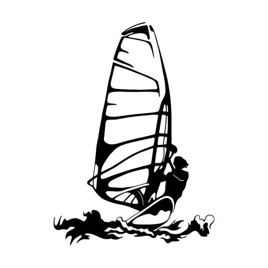 Fine Carving Stickers Windsurfing Extreme Sports Surfer Self Adhesive