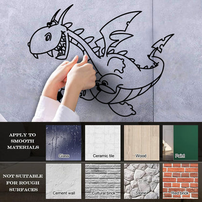 Wall Decals Pvc Dragon Funny Football Ball Fairy Tale Children Can Modify And Add Information