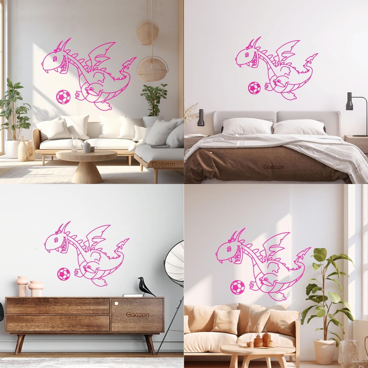 Wall Decals Pvc Dragon Funny Football Ball Fairy Tale Children Can Modify And Add Information