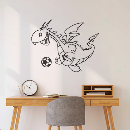 Wall Decals Pvc Dragon Funny Football Ball Fairy Tale Children Can Modify And Add Information