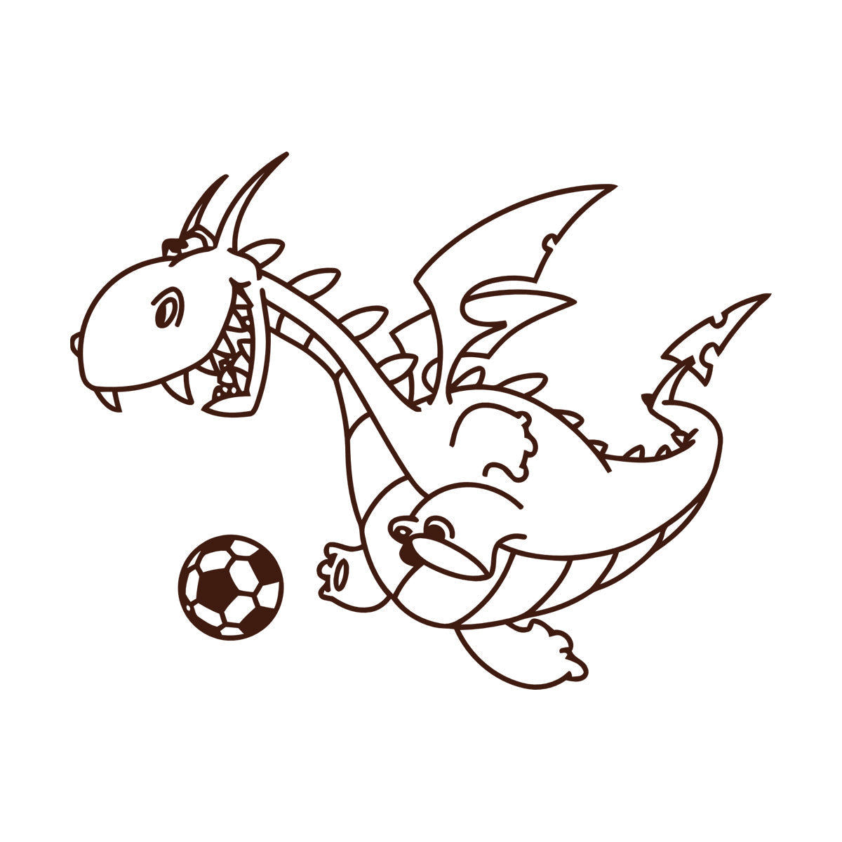 Wall Decals Pvc Dragon Funny Football Ball Fairy Tale Children Can Modify And Add Information