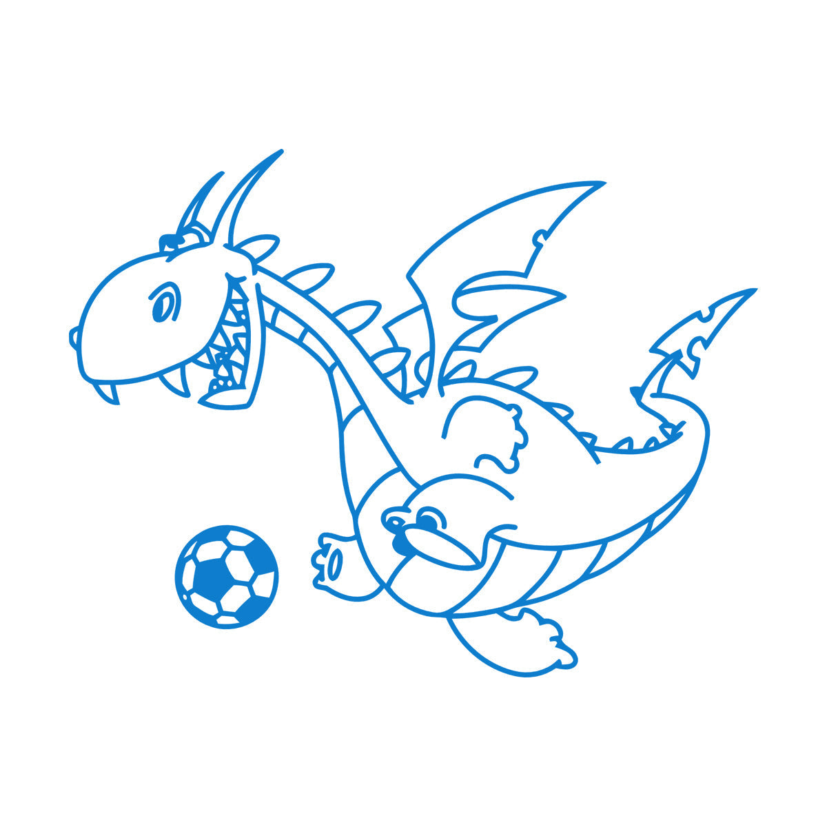 Wall Decals Pvc Dragon Funny Football Ball Fairy Tale Children Can Modify And Add Information