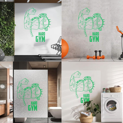 Lettering Stickers Gymnastics Fitnesscenter Motivation Sport Muscle Training Art Mural Painting