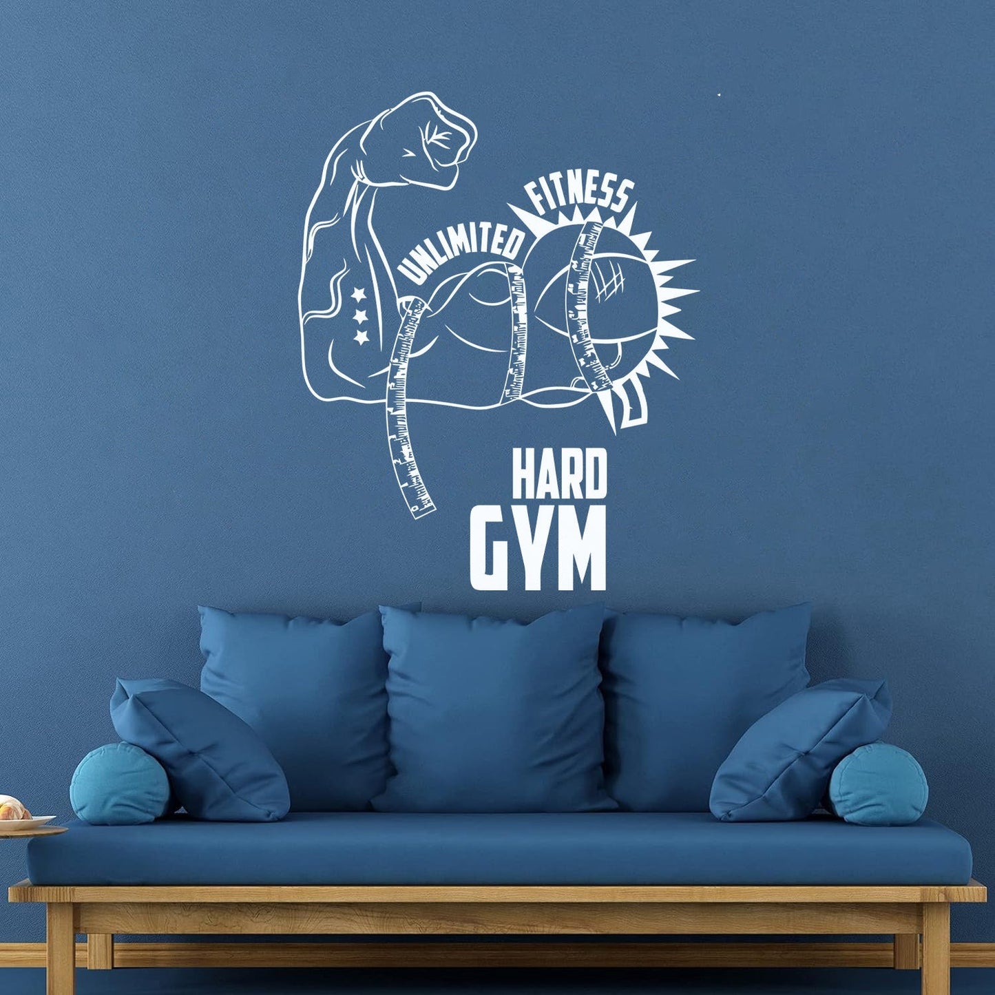 Lettering Stickers Gymnastics Fitnesscenter Motivation Sport Muscle Training Art Mural Painting