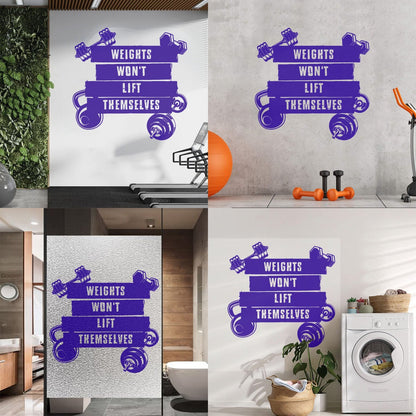 Wall Vinyl Sticker Decor Sports Fitnesscenter Training Motivation Gymnastics Do Not Damage The Wall Surface