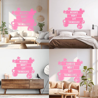 Wall Vinyl Sticker Decor Sports Fitnesscenter Training Motivation Gymnastics Do Not Damage The Wall Surface