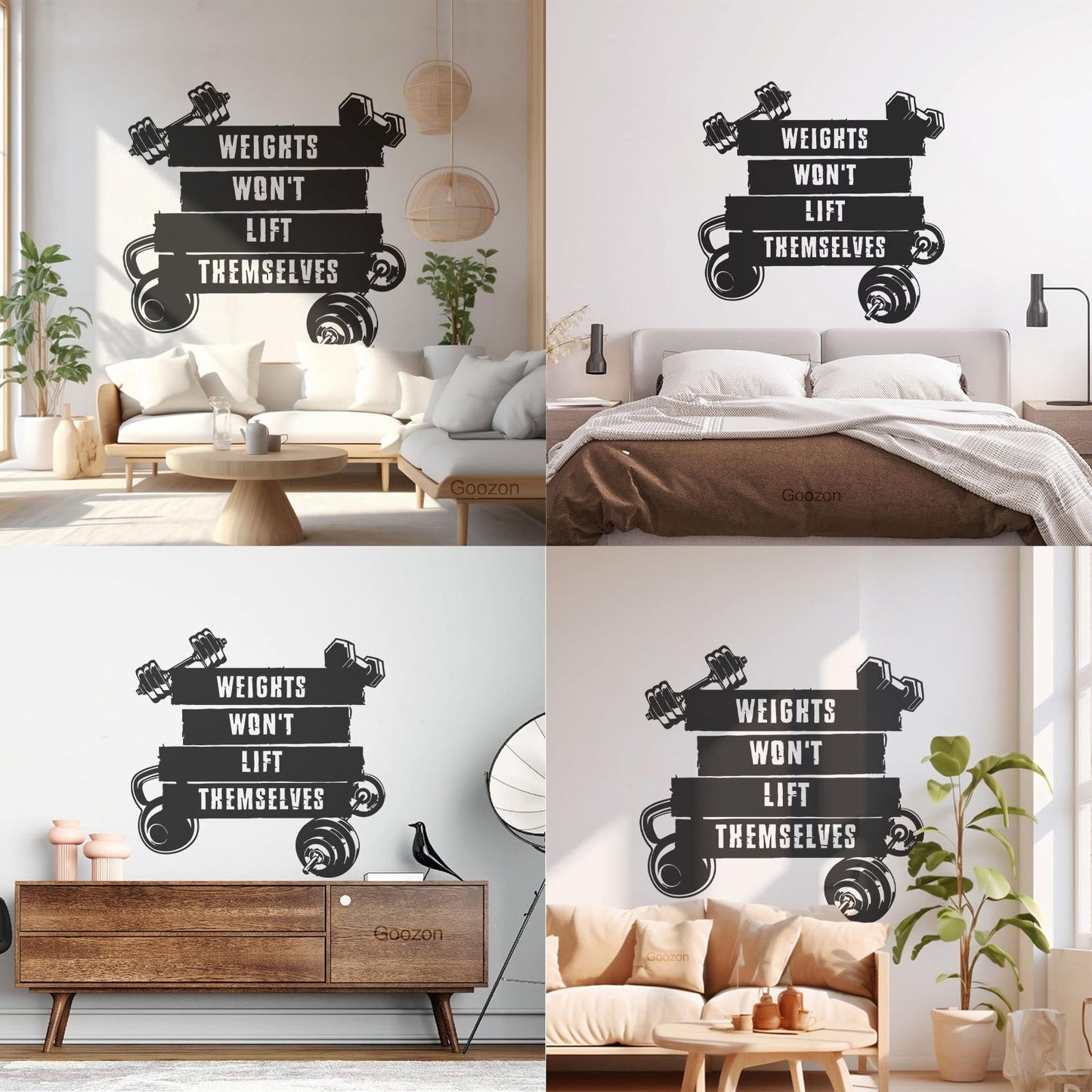 Wall Vinyl Sticker Decor Sports Fitnesscenter Training Motivation Gymnastics Do Not Damage The Wall Surface