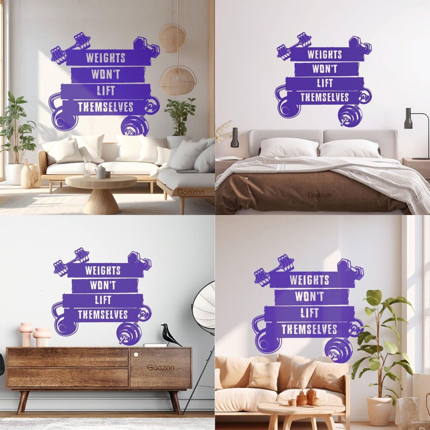 Wall Vinyl Sticker Decor Sports Fitnesscenter Training Motivation Gymnastics Do Not Damage The Wall Surface