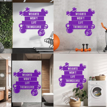 Wall Vinyl Sticker Decor Sports Fitnesscenter Training Motivation Gymnastics Do Not Damage The Wall Surface