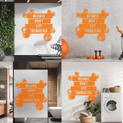 Wall Vinyl Sticker Decor Sports Fitnesscenter Training Motivation Gymnastics Do Not Damage The Wall Surface