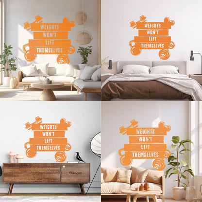 Wall Vinyl Sticker Decor Sports Fitnesscenter Training Motivation Gymnastics Do Not Damage The Wall Surface