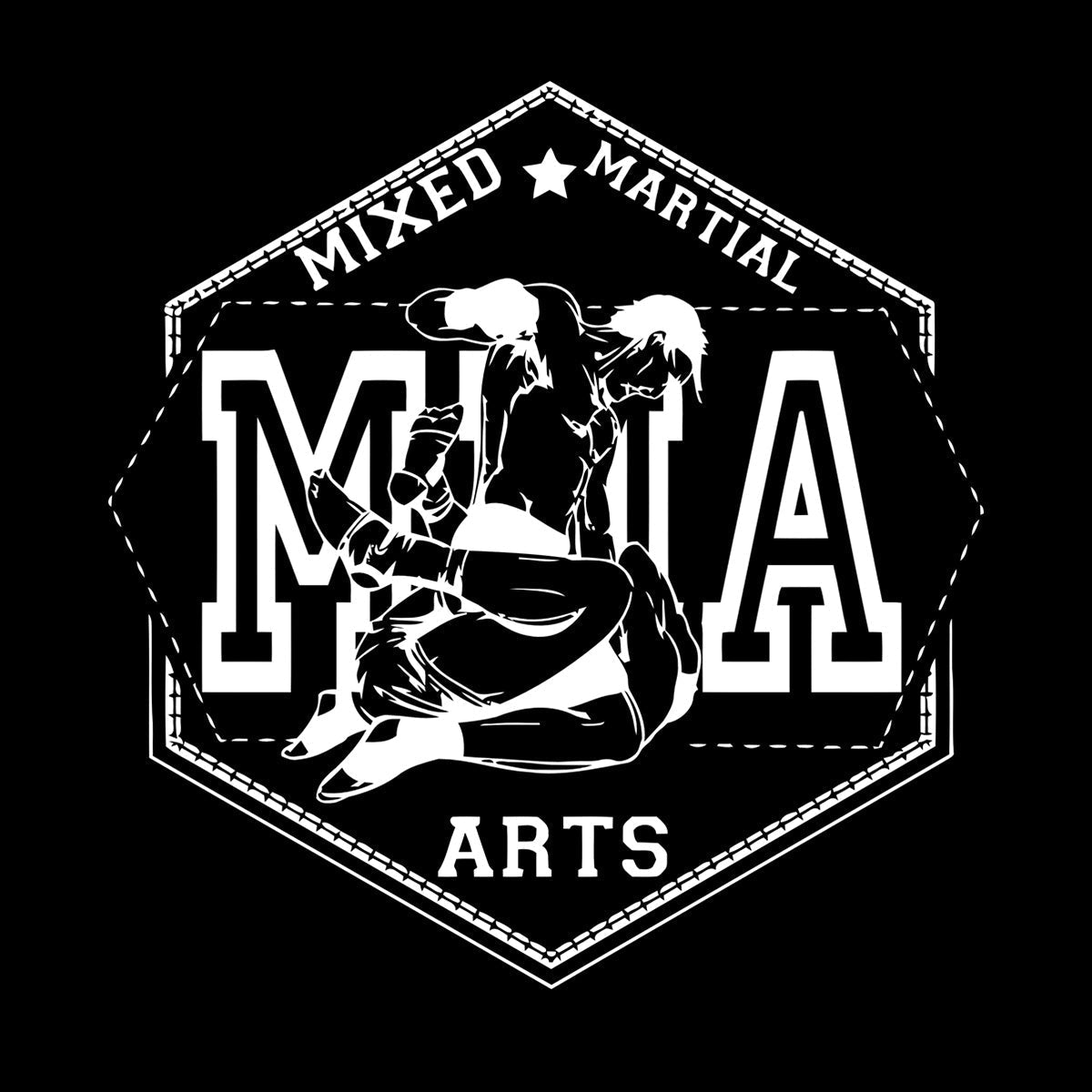 Lettering Stickers Sport Training Ring Mma Fighting Martial Arts Personalized Customization