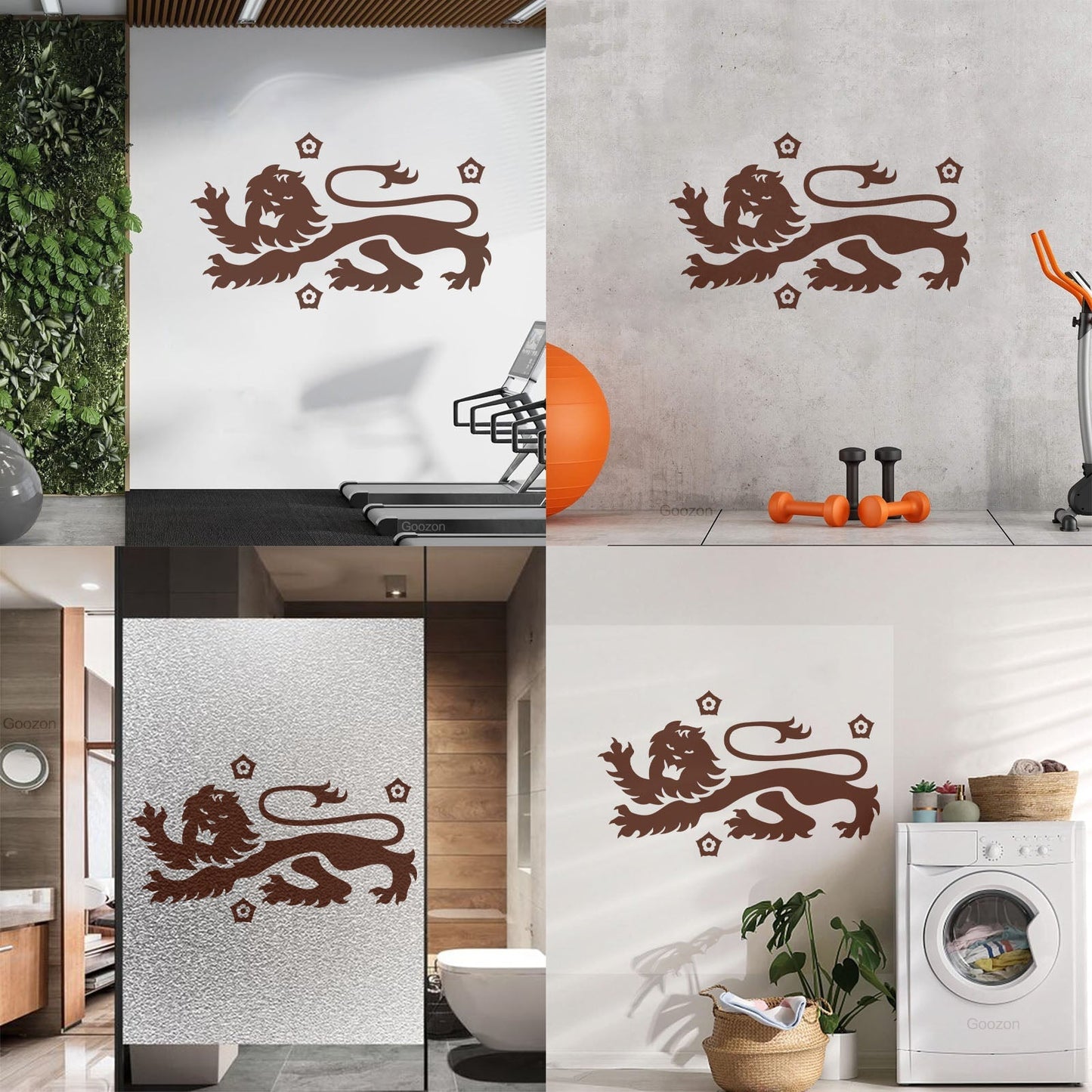 Celtic Ornament Lion Animal Flowers Wall Stickers Paster Paper Can Modify And Add Information