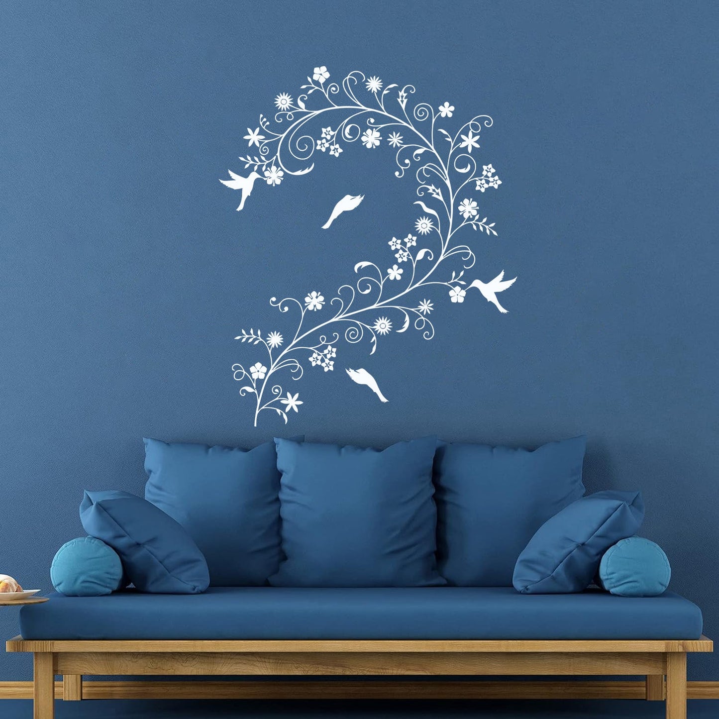Wall Decals Branch Flowers Birds Ation Can Modify And Add Information