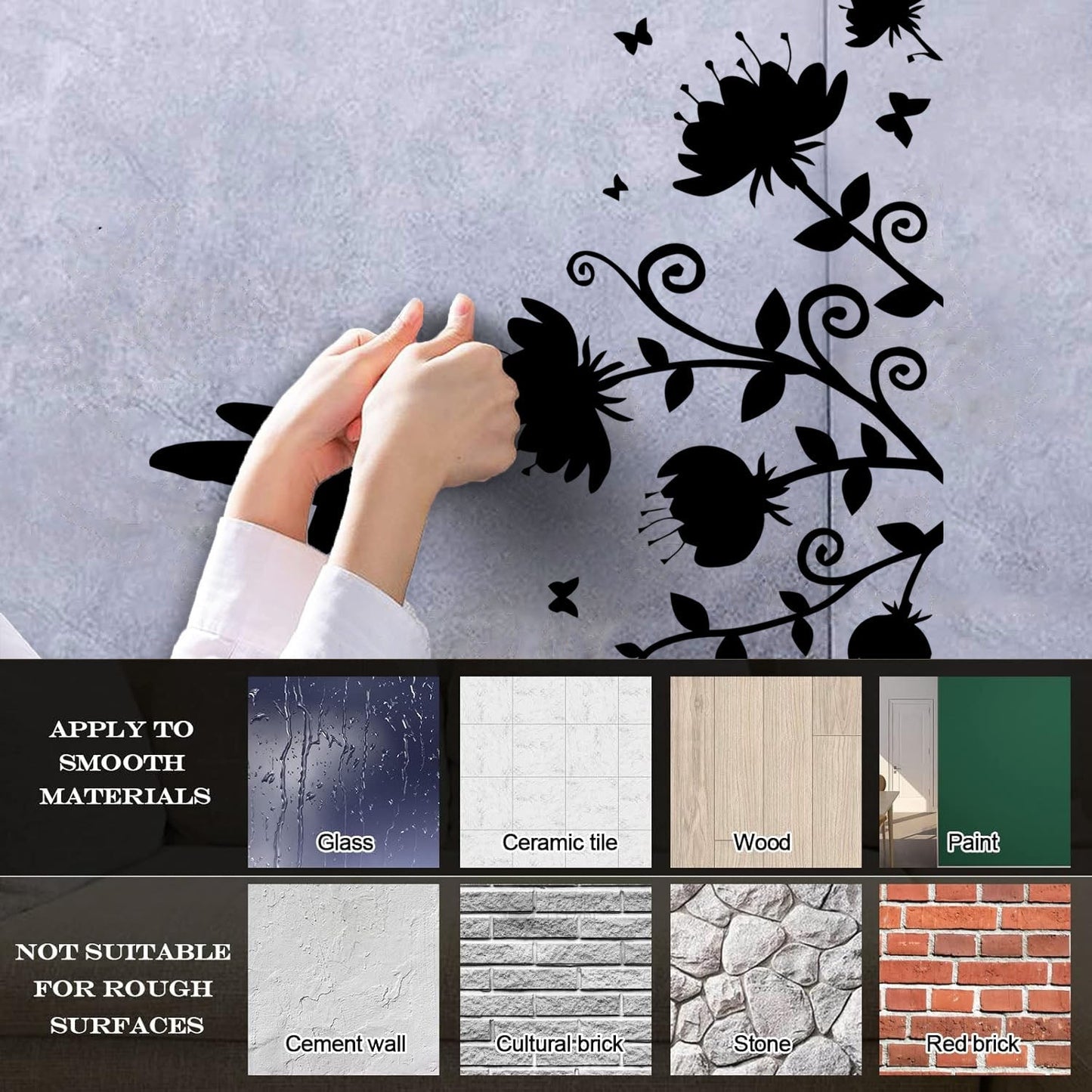 Beautiful Little Bird Colibri Miraculous Flowers Lettering Decals Personalized Customization