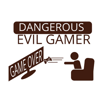 Fine Carving Decals Game Over Joystick Gaming Boy'S Tattoo Culture