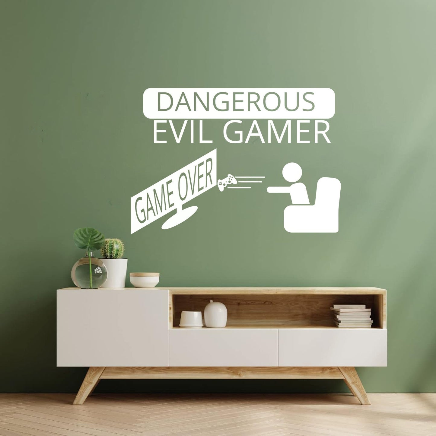 Fine Carving Decals Game Over Joystick Gaming Boy'S Tattoo Culture