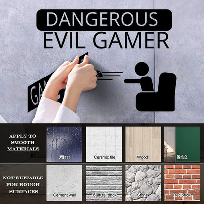 Fine Carving Decals Game Over Joystick Gaming Boy'S Tattoo Culture