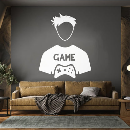 Fine Carving Decals Game Video Game Kids Boy Play Art Mural Painting