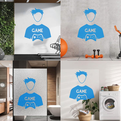 Fine Carving Decals Game Video Game Kids Boy Play Art Mural Painting