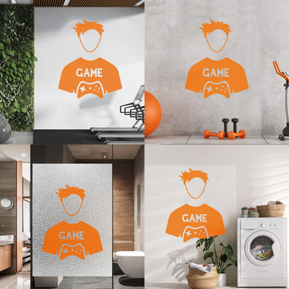 Fine Carving Decals Game Video Game Kids Boy Play Art Mural Painting