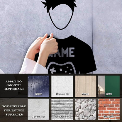 Fine Carving Decals Game Video Game Kids Boy Play Art Mural Painting