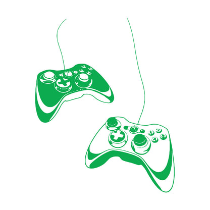 Joystick Video Game Play Gaming Boys Lettering Decals Glass Stickers