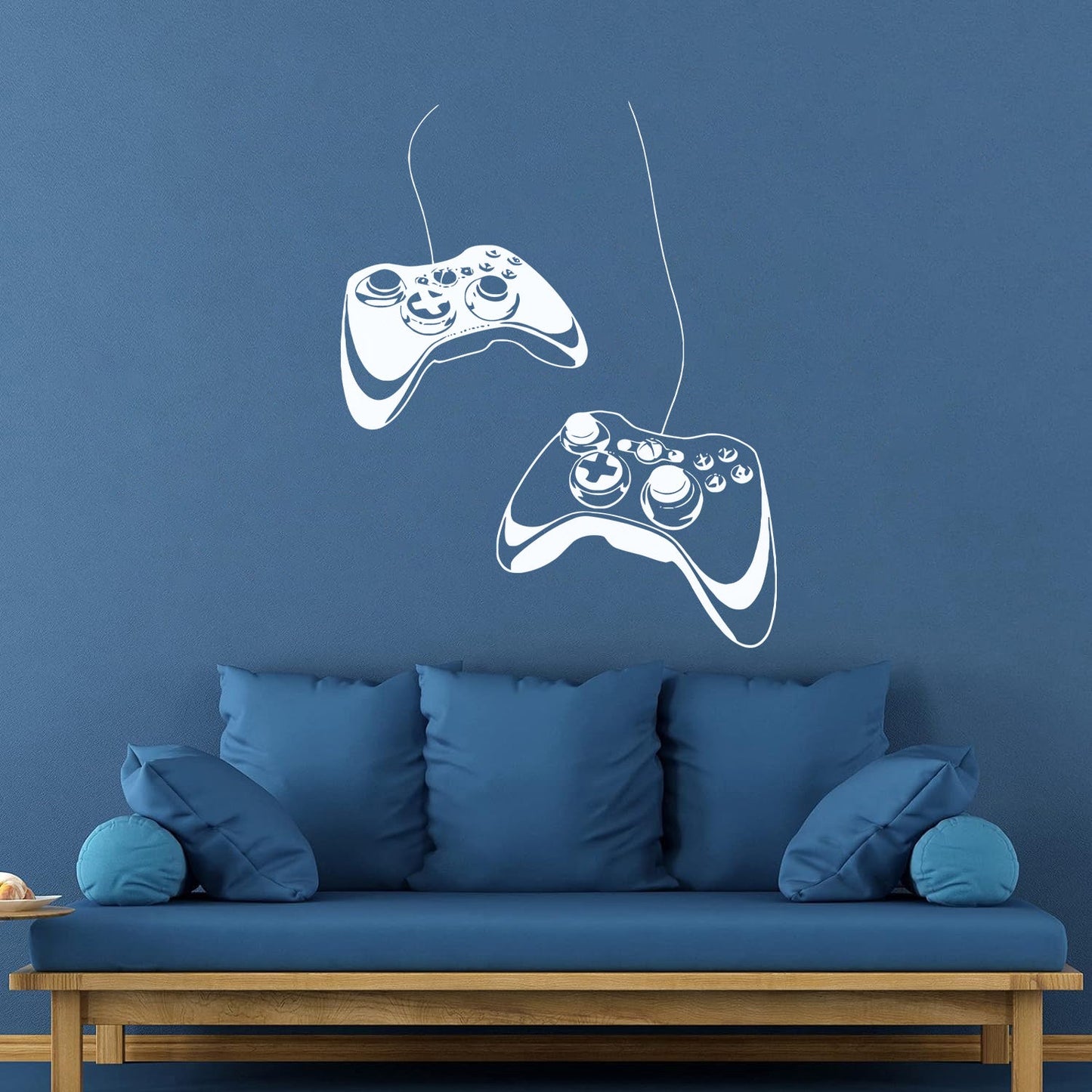 Joystick Video Game Play Gaming Boys Lettering Decals Glass Stickers