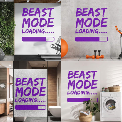 Wall Decals Paster Paper Phrase Beast Mode Loading Teen Boy Room Wall Beautification