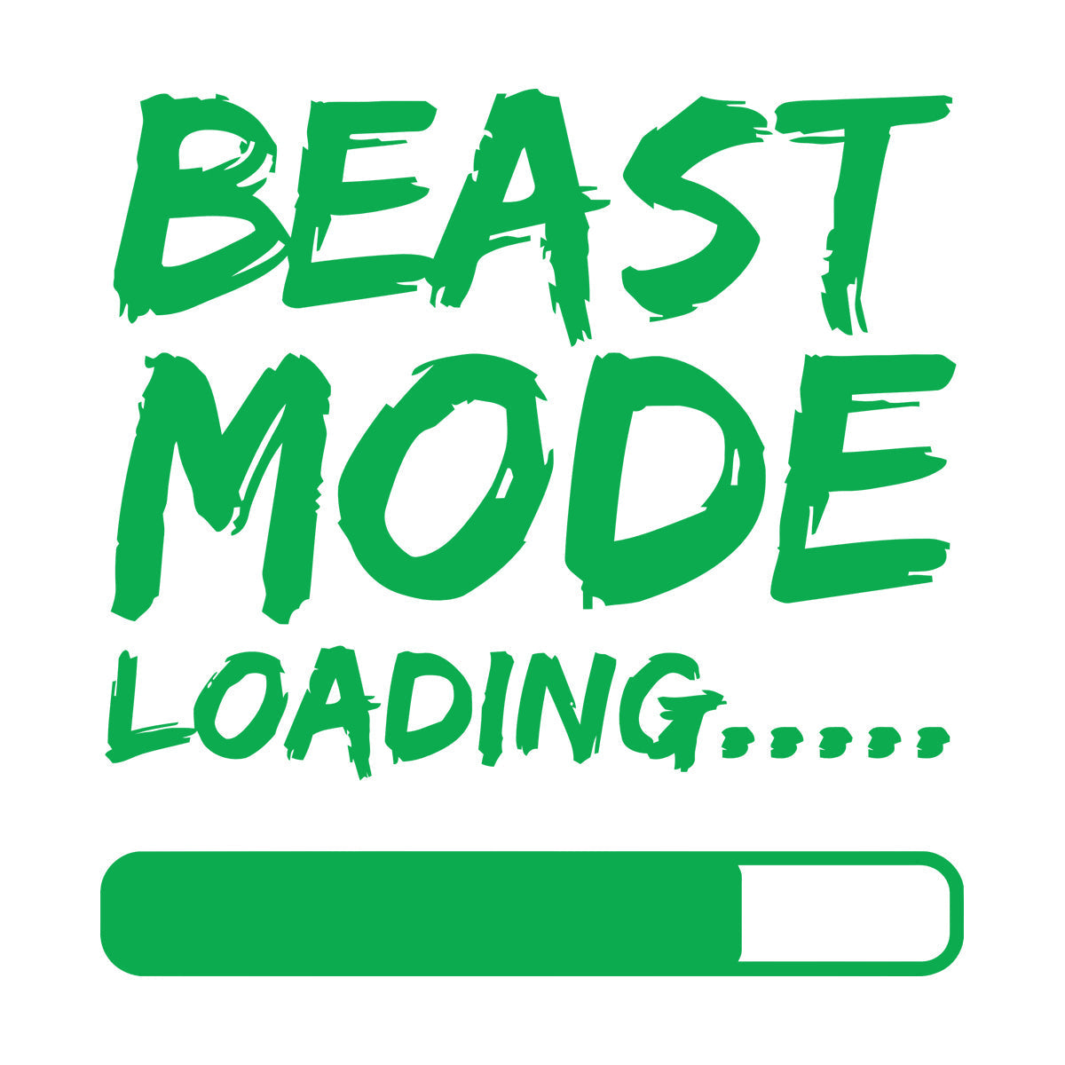 Wall Decals Paster Paper Phrase Beast Mode Loading Teen Boy Room Wall Beautification
