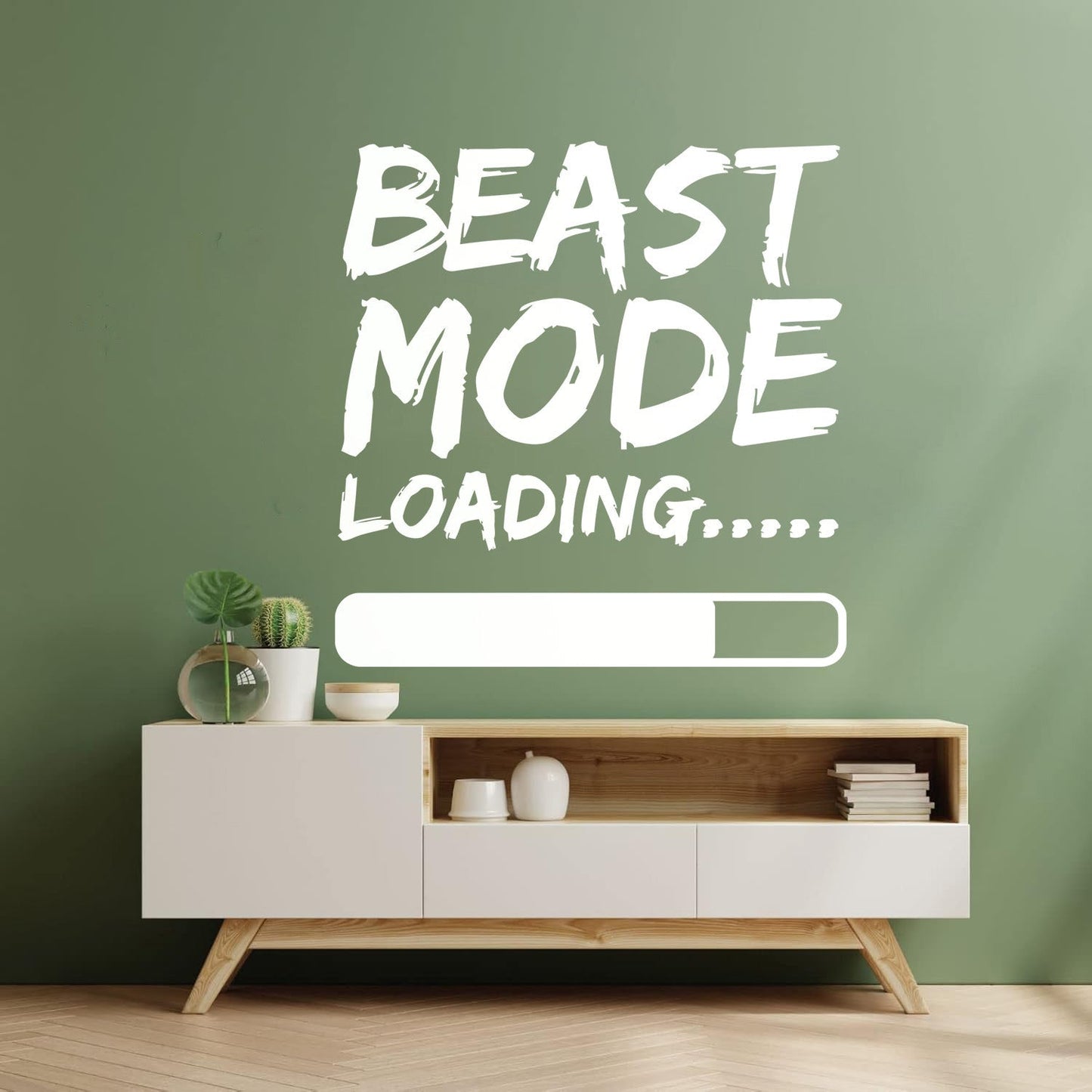 Wall Decals Paster Paper Phrase Beast Mode Loading Teen Boy Room Wall Beautification