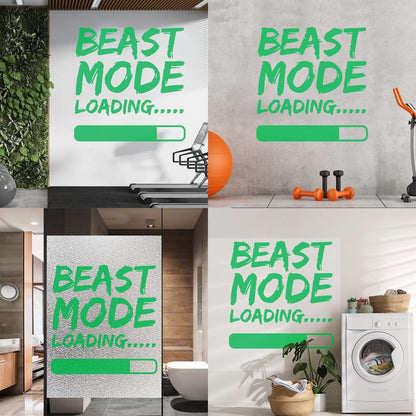 Wall Decals Paster Paper Phrase Beast Mode Loading Teen Boy Room Wall Beautification