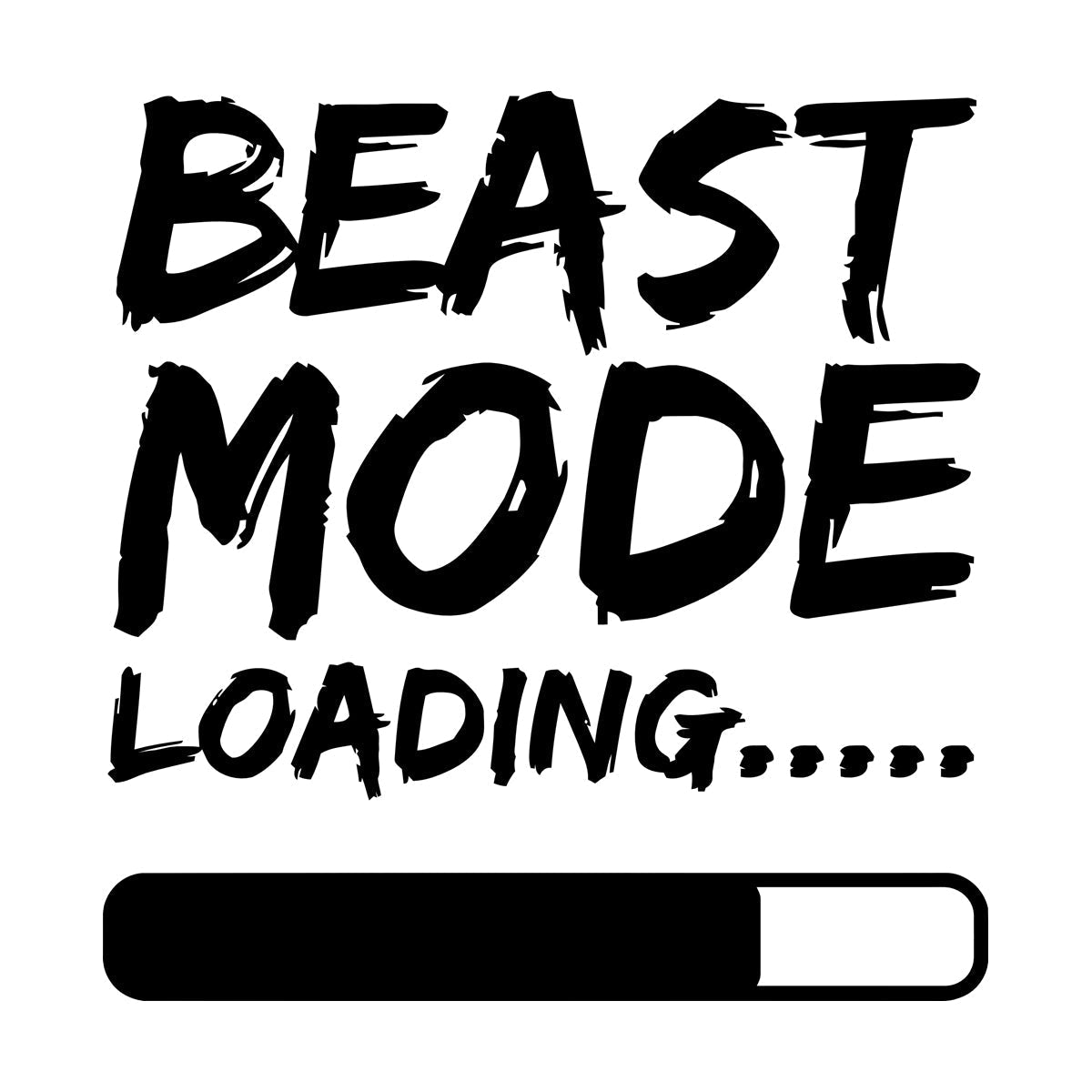 Wall Decals Paster Paper Phrase Beast Mode Loading Teen Boy Room Wall Beautification