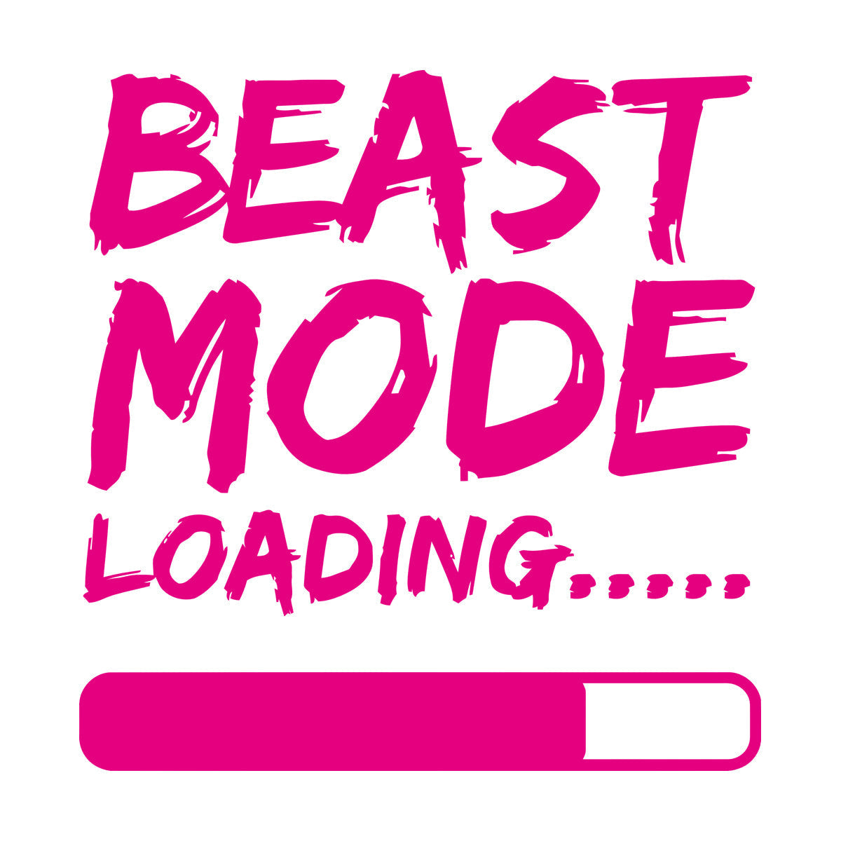 Wall Decals Paster Paper Phrase Beast Mode Loading Teen Boy Room Wall Beautification