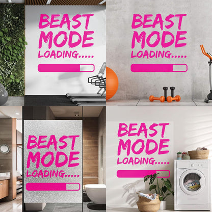 Wall Decals Paster Paper Phrase Beast Mode Loading Teen Boy Room Wall Beautification