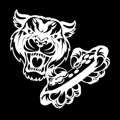 Wall Stickers Tiger Head Game Joystick Video Game Wall Beautification
