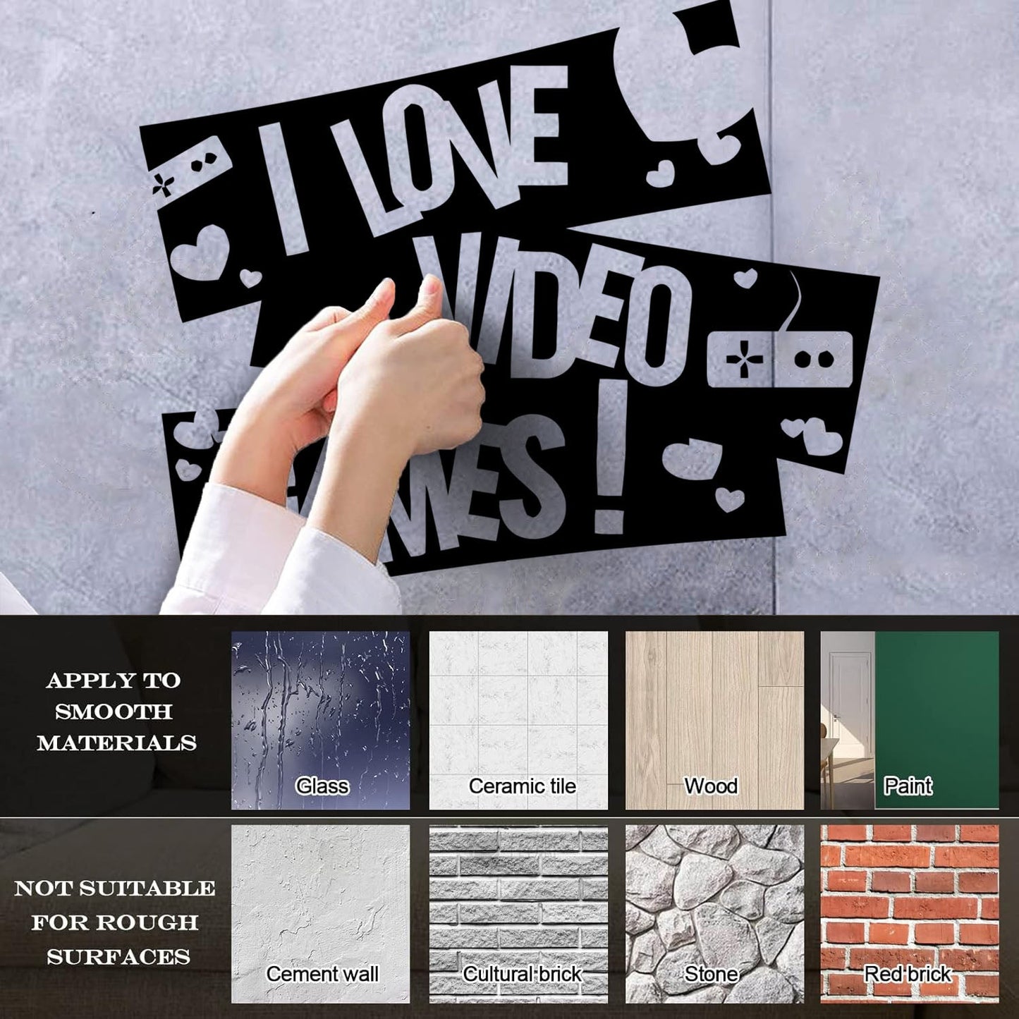 Engraving Decals Video Game Boy Gaming Quote Easy Installation