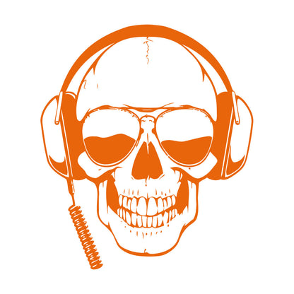 Engraving Decals Skull Headphones Game Sunglasses Boys It Won'T Fall Off