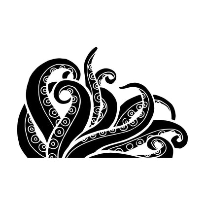 Wall Decals Tentacles Octopus Kraken Ocean Monster Glass Stickers