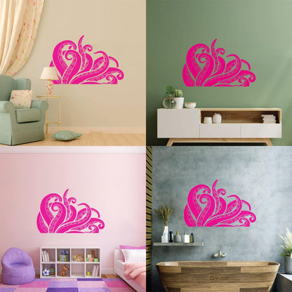 Wall Decals Tentacles Octopus Kraken Ocean Monster Glass Stickers