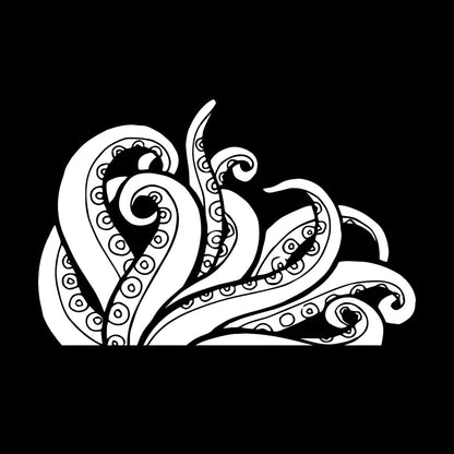Wall Decals Tentacles Octopus Kraken Ocean Monster Glass Stickers