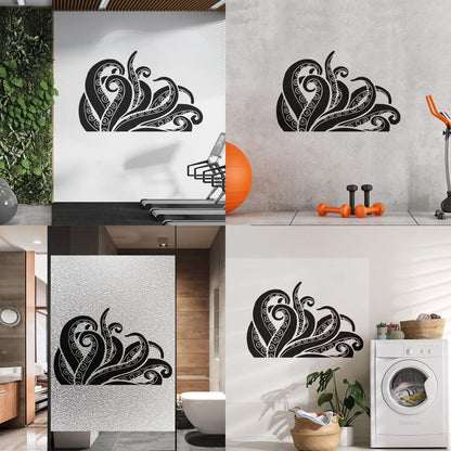 Wall Decals Tentacles Octopus Kraken Ocean Monster Glass Stickers