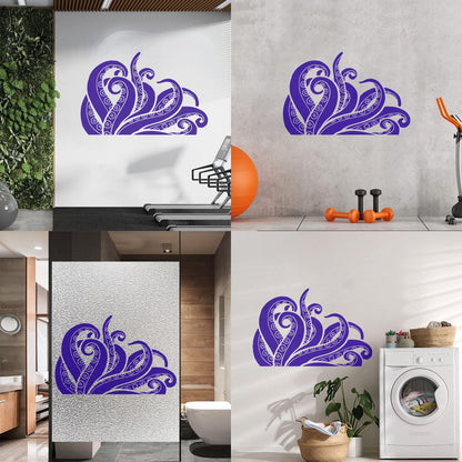 Wall Decals Tentacles Octopus Kraken Ocean Monster Glass Stickers