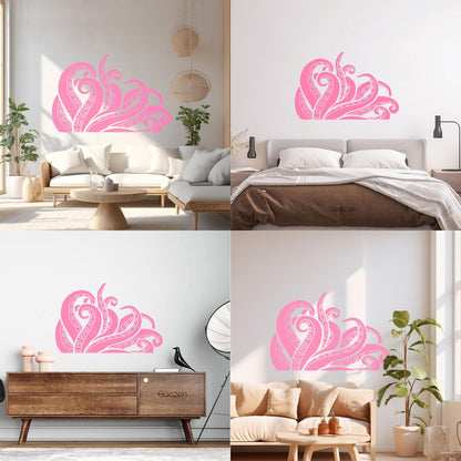 Wall Decals Tentacles Octopus Kraken Ocean Monster Glass Stickers