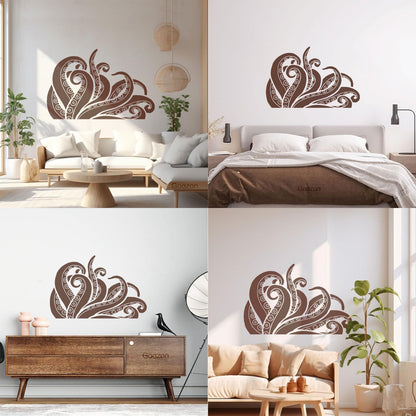 Wall Decals Tentacles Octopus Kraken Ocean Monster Glass Stickers