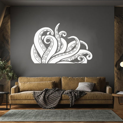 Wall Decals Tentacles Octopus Kraken Ocean Monster Glass Stickers