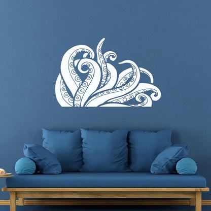 Wall Decals Tentacles Octopus Kraken Ocean Monster Glass Stickers