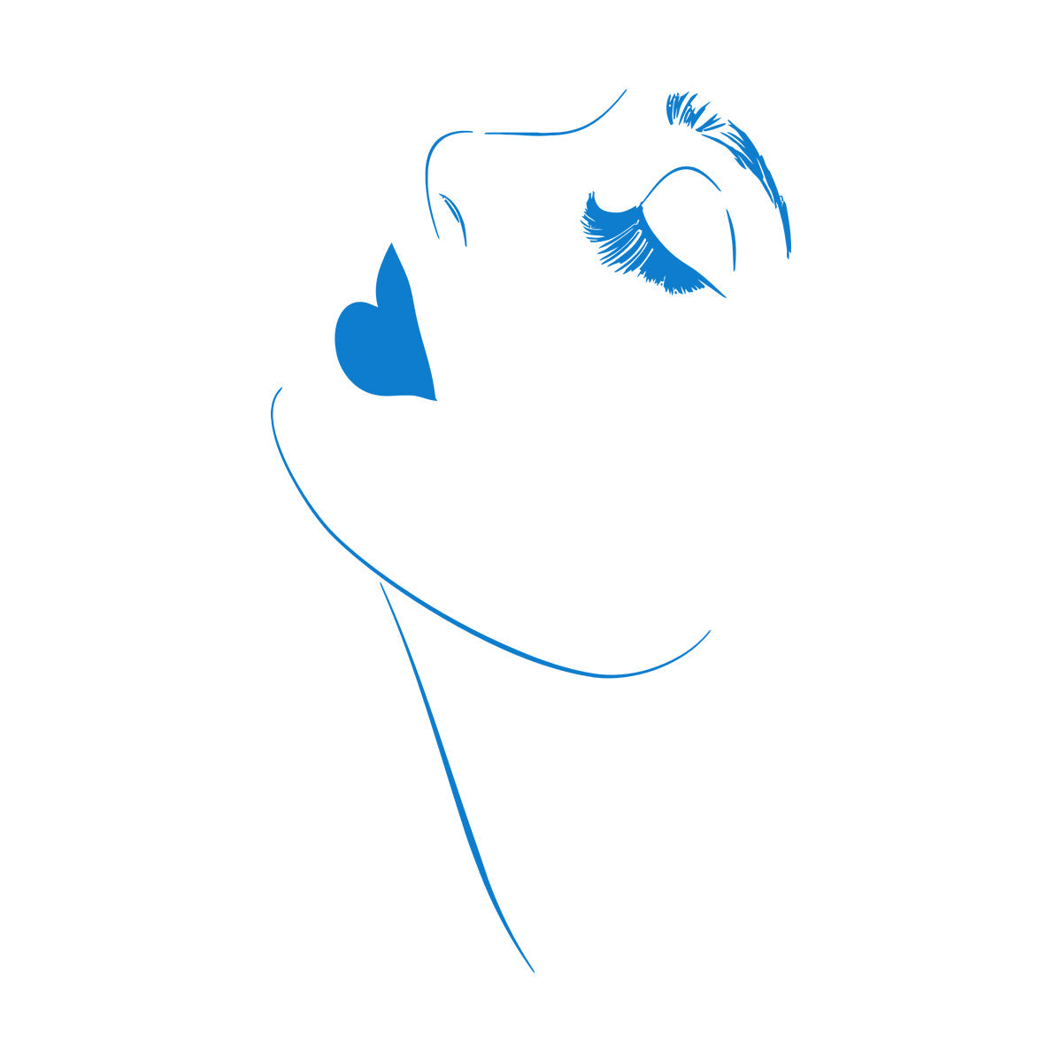 Vinyl Wall Decals Beautiful Girl Model Appeal Lips Makeup Eyelashes Car Body Decoration